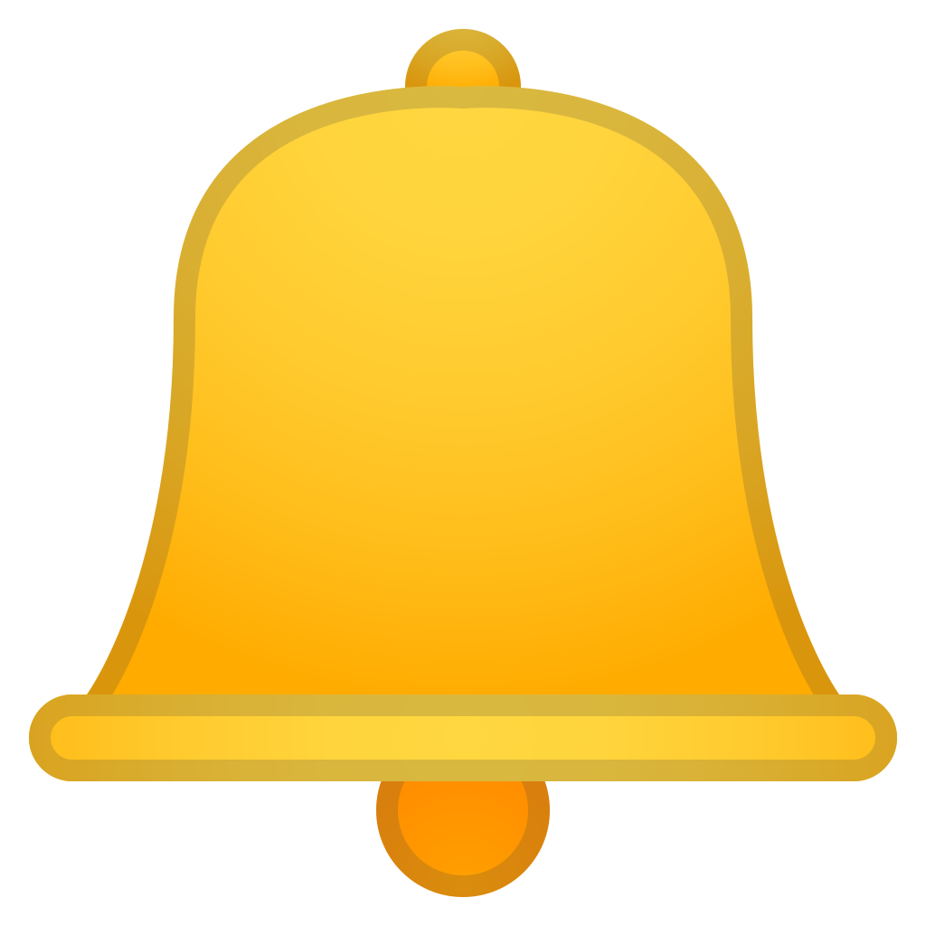 YouTube Bell -pictogrammelding gele knop PNG Clipart