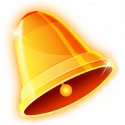 YouTube Bell -pictogrammelding gele knop PNG Foto