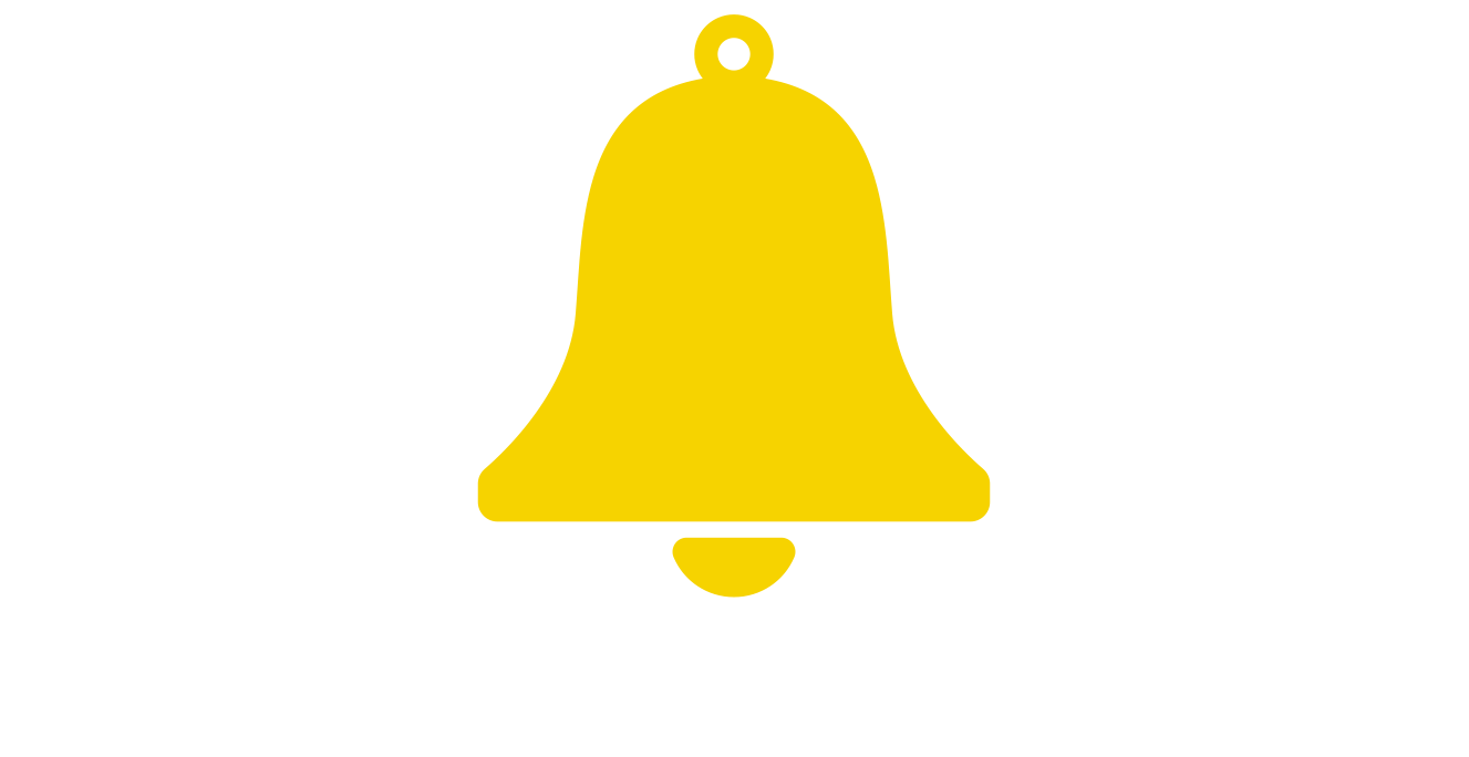 YouTube Bell -pictogrammelding gele knop PNG PIC