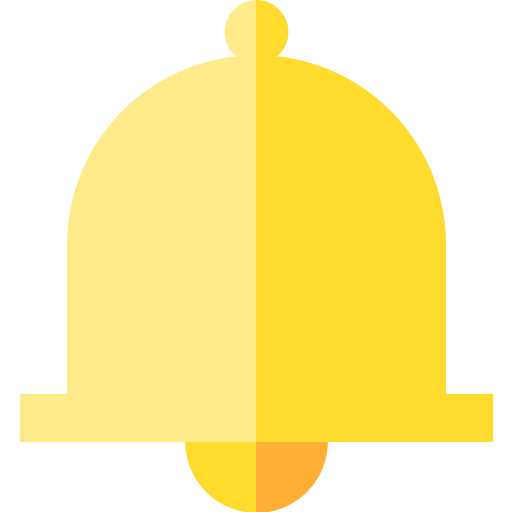 Youtube Bell Icon Notification Yellow Button PNG Picture