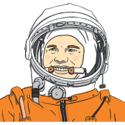 Yuri Gagarin PNG -uitsparing