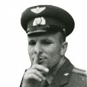 Yuri Gagarin رائد فضاء السوفيتية شفافة