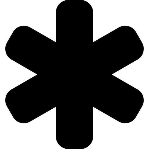 Asterisk Symbol PNG Cutout