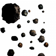 Asteroid Meteor PNG Cutout