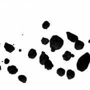 Pic PNG de météore astéroïde