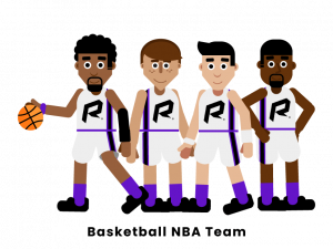Basketball Team Background PNG