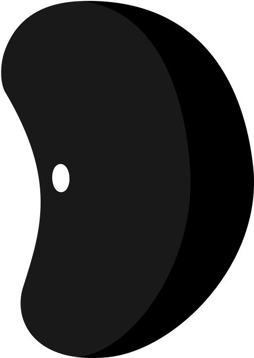 Feijão preto transparente