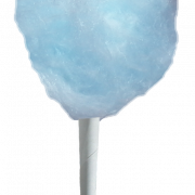 Blaue Baumwoll -Süßigkeiten PNG Bild