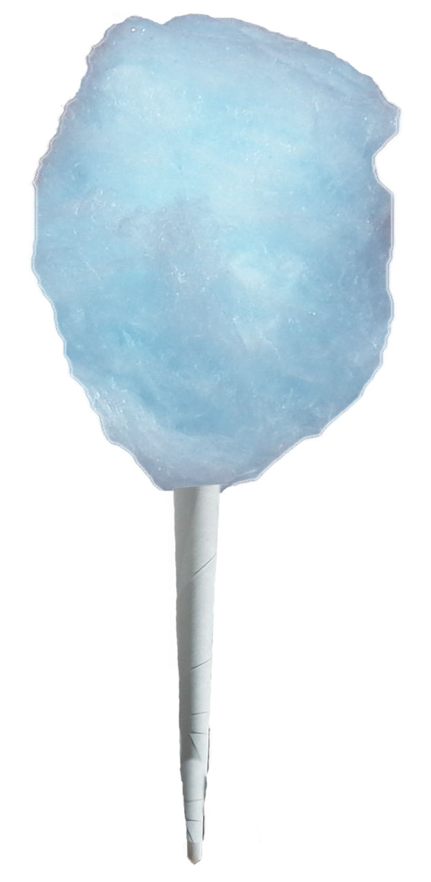 Blue Cotton Candy PNG Pic
