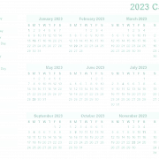 Calendario 2023 Cutout PNG