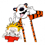 พื้นหลัง Calvin และ Hobbes PNG