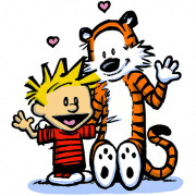 Calvin und Hobbes PNG -Bilddatei