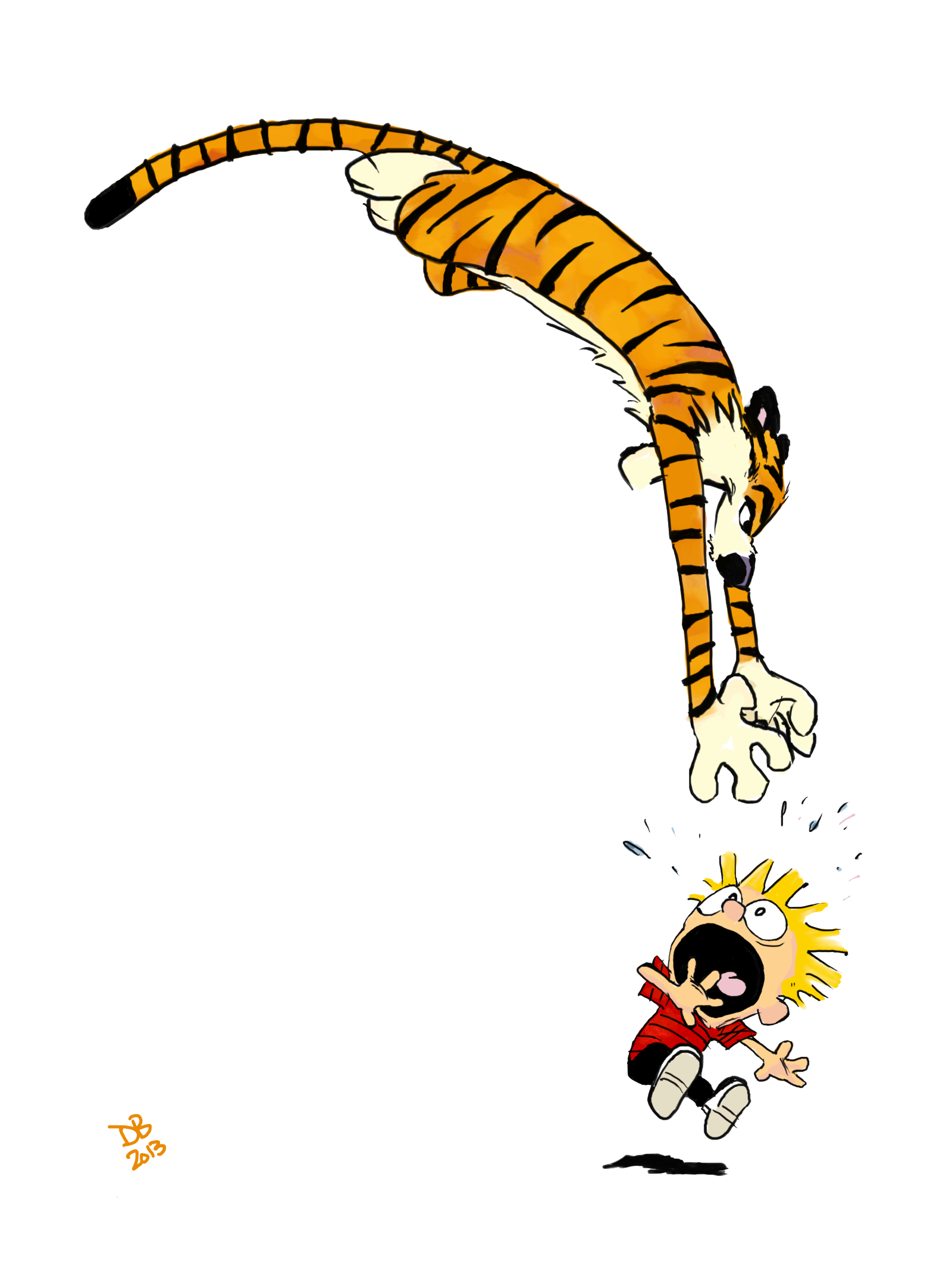 Calvin And Hobbes PNG Image