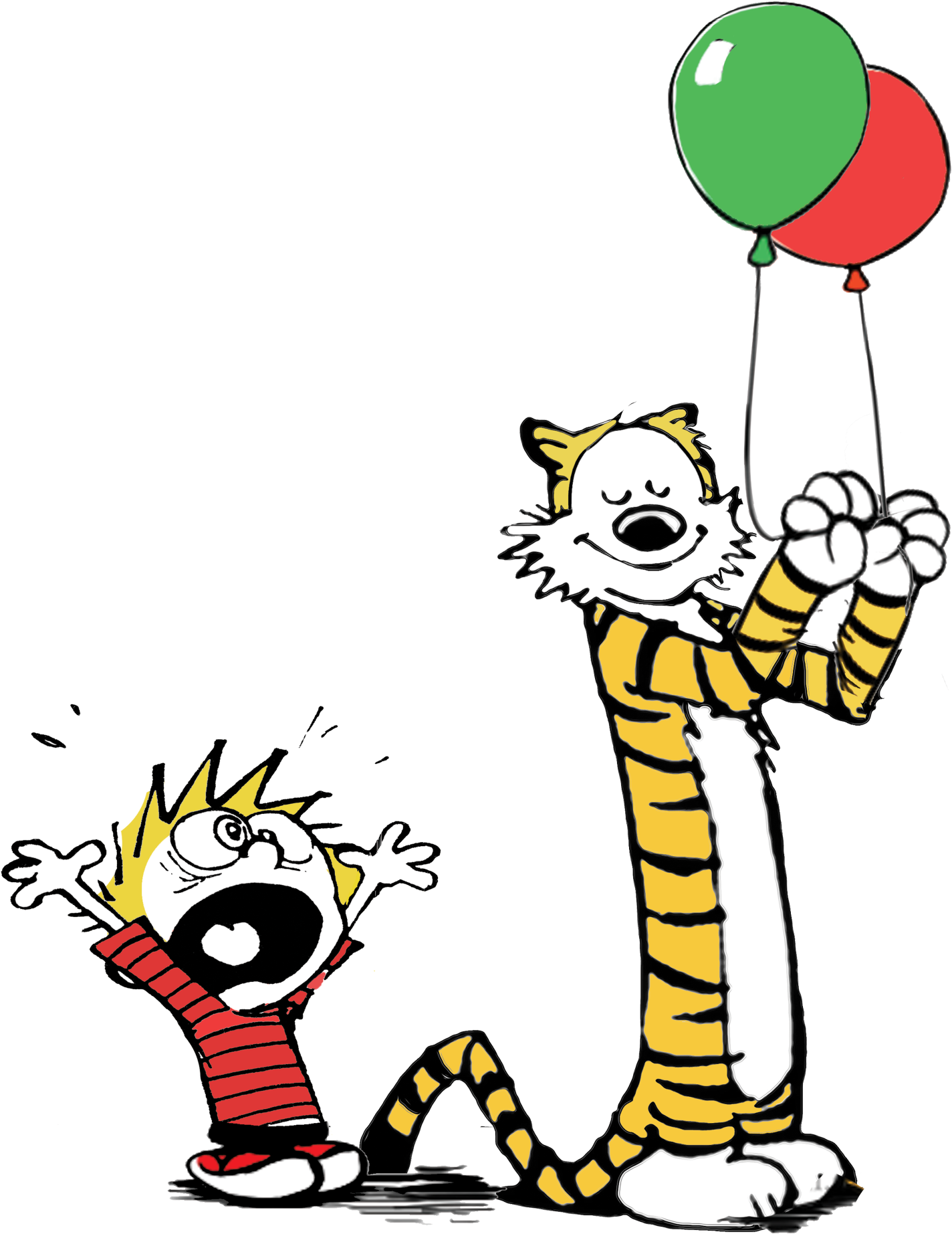 Calvin und Hobbes PNG Bild