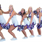 Cheerleader Group PNG Cutout