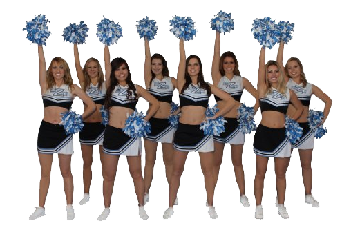 Cheerleader Group PNG Photo