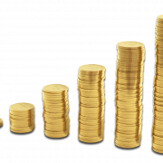 Coin Stack Investment PNG Cutout