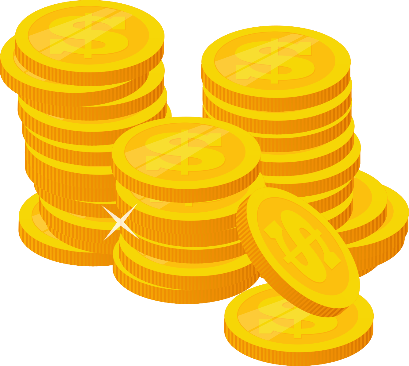 Coin Stack Investment PNG Image HD