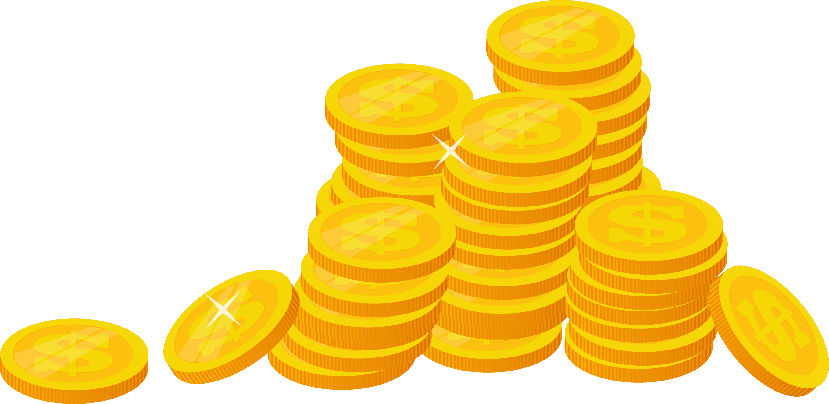 Coin Stack PNG Free Image