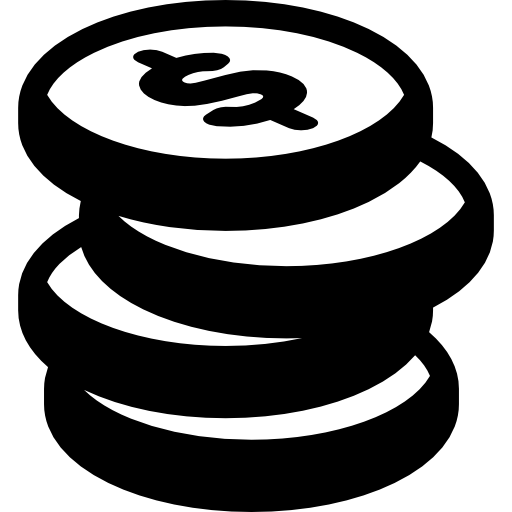 Foto PNG stack di monete