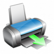Computerdruckerausrüstung transparent