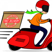 Image PNG de scooter de livraison
