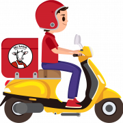 Delivery Scooter PNG Image HD