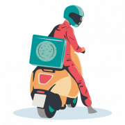 Imagens PNG de scooter de entrega