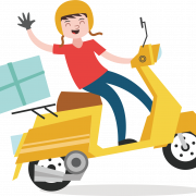 Delivery Scooter PNG Immagini HD