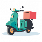 Delivery Scooter PNG Photo