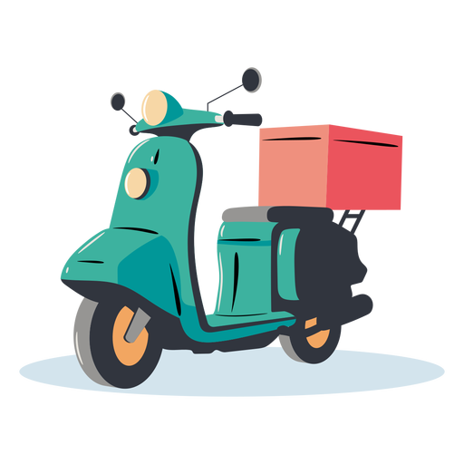 Delivery Scooter PNG Photo