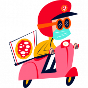 Delivery Scooter PNG Pic