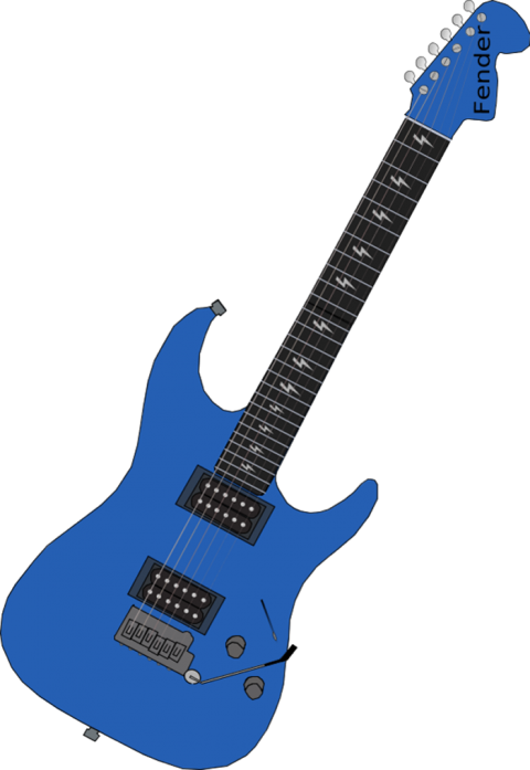 Elektrisch gitaarinstrument PNG HD -afbeelding