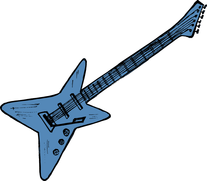 Electric Guitar Music PNG HD Image