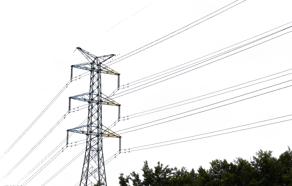Foto PNG della torre di trasmissione elettrica