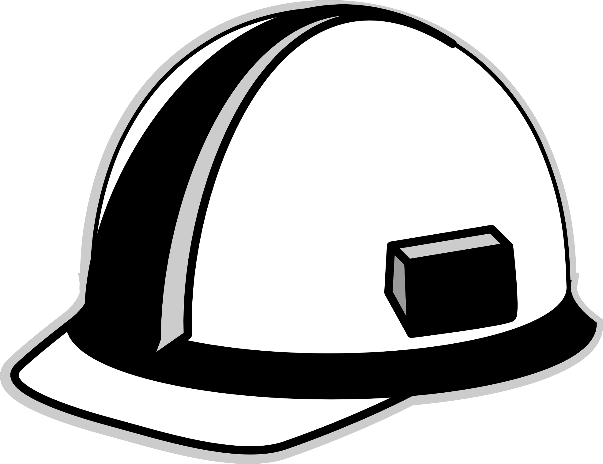 Engineer Helmet Construction PNG Cutout