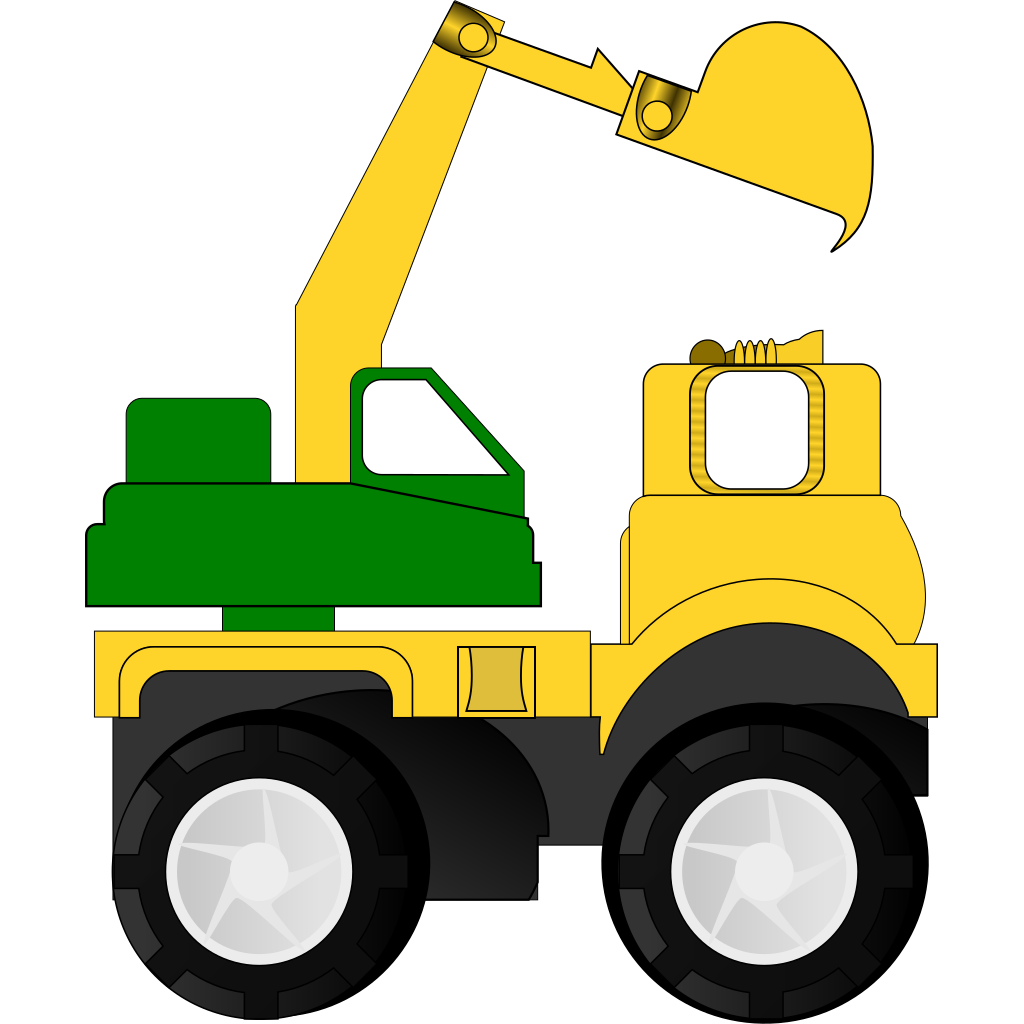 Excavator Digger Equipment PNG File
