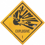 Letrero explosivo png clipart