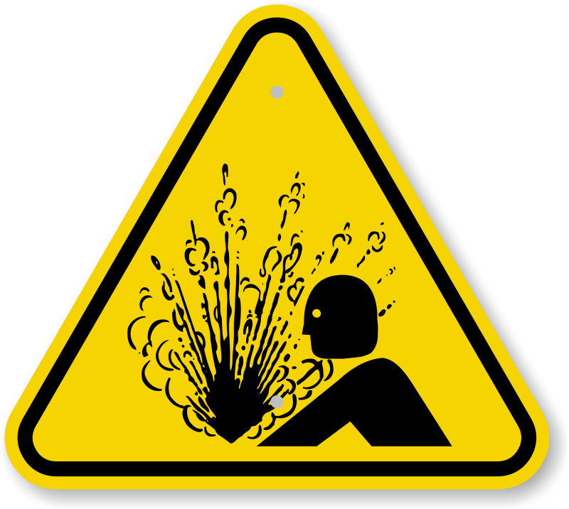 Explosive Sign PNG Image