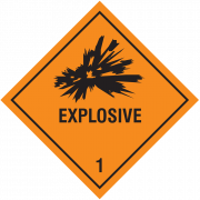 Explosive Sign Vector PNG