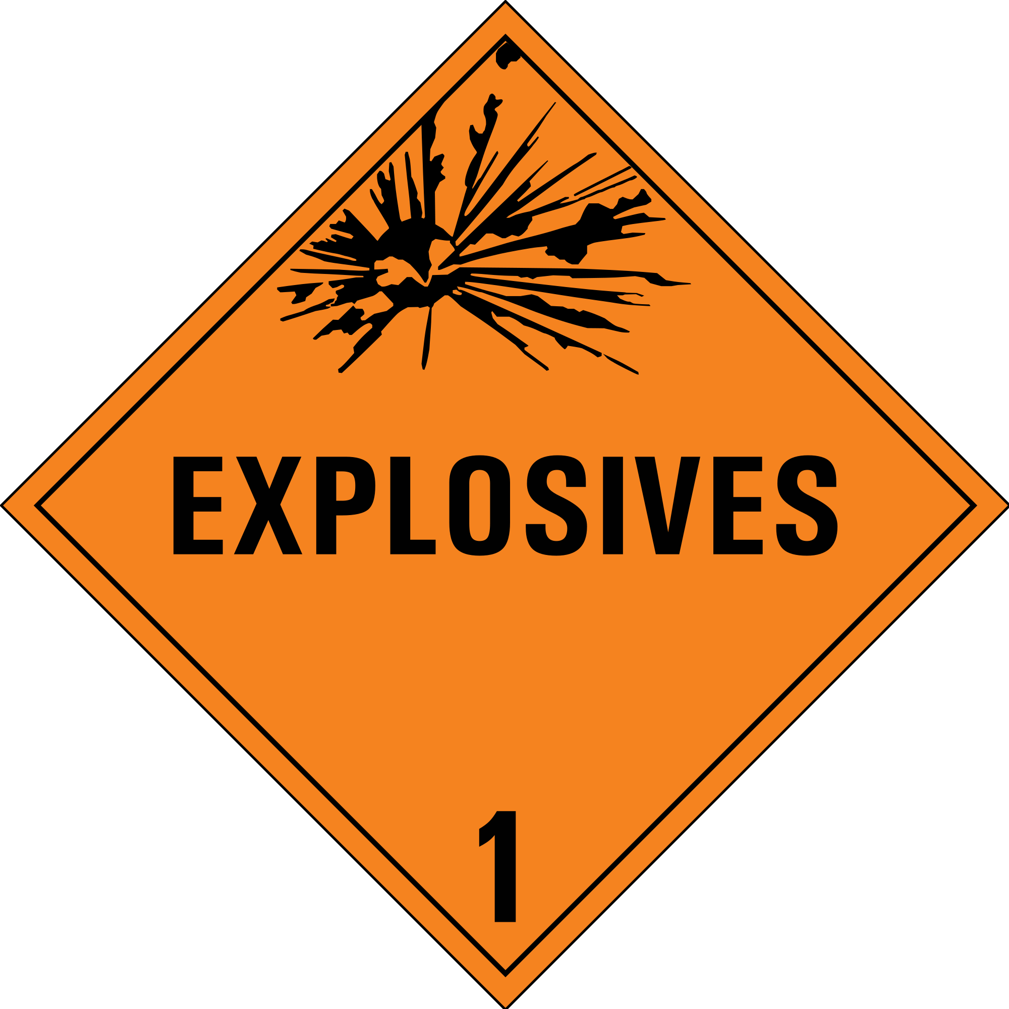 Explosive Sign Vector PNG Clipart