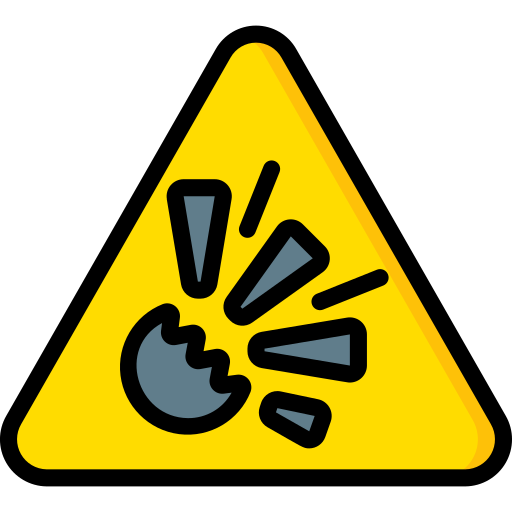Explosive Sign Vector PNG Cutout