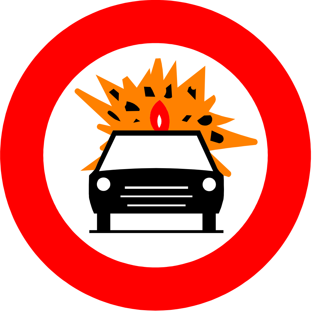 Explosive Sign Vector PNG Images