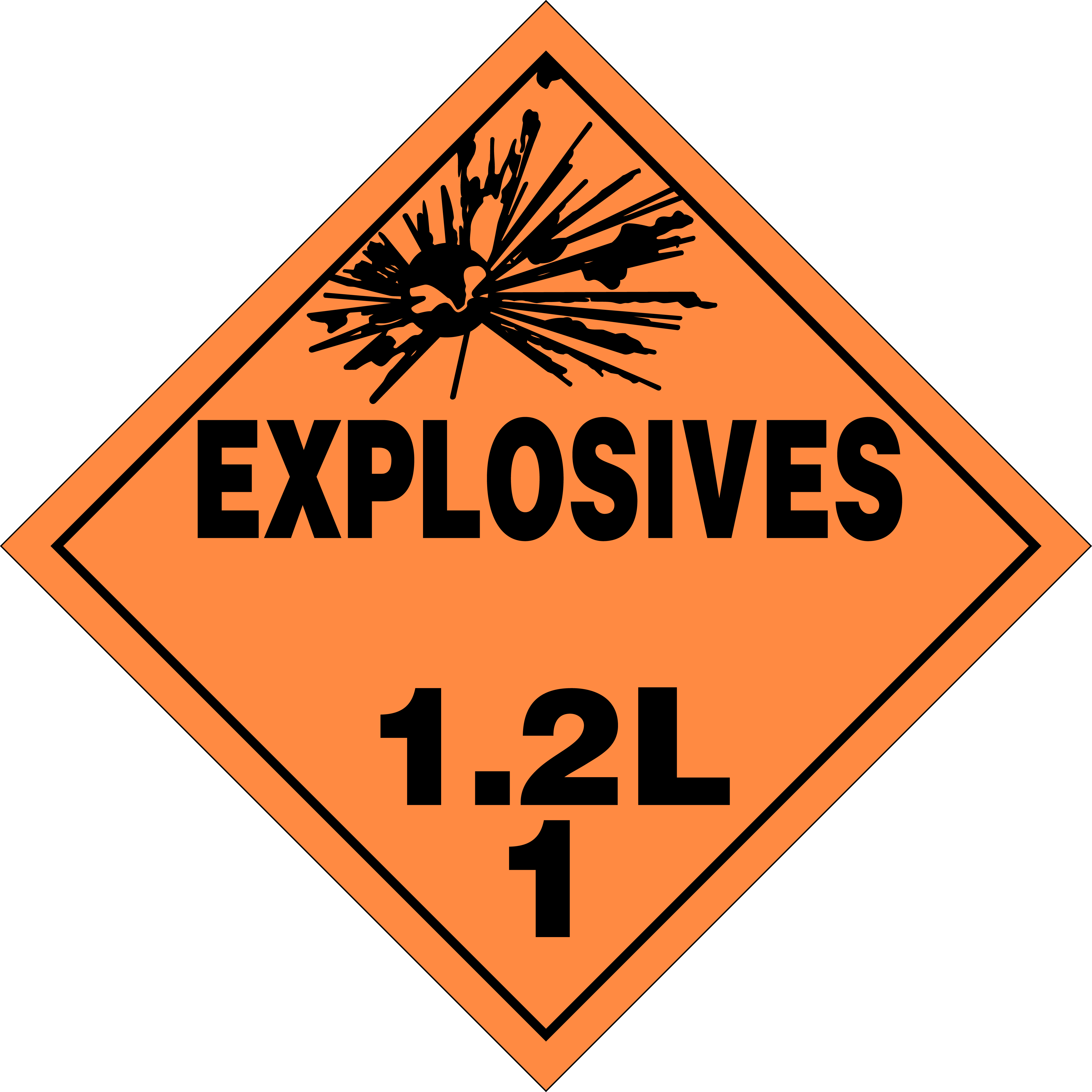 Explosive Sign Vector PNG Photo