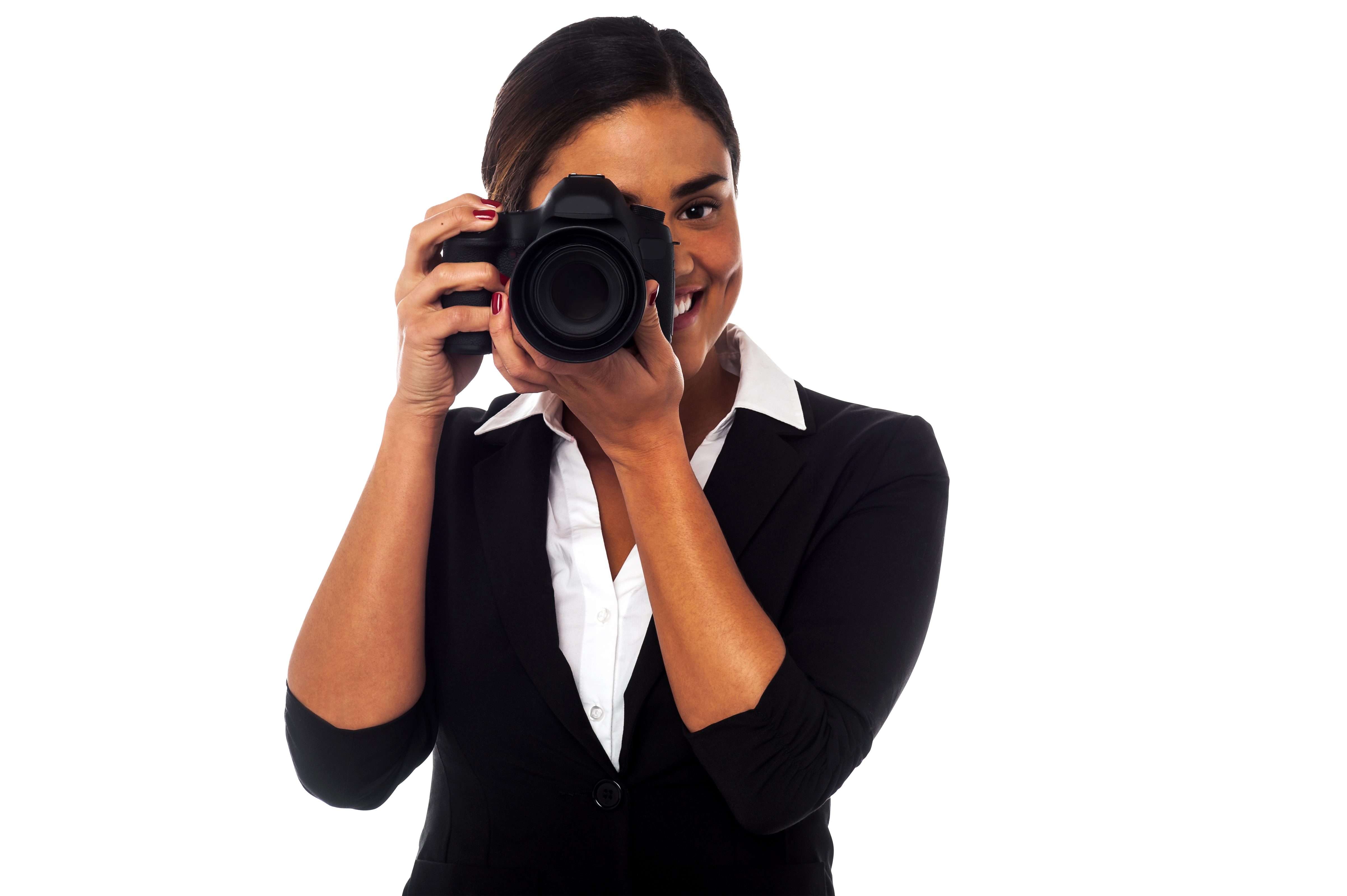 Female Photographer PNG File