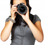 Female Photographer PNG Pic