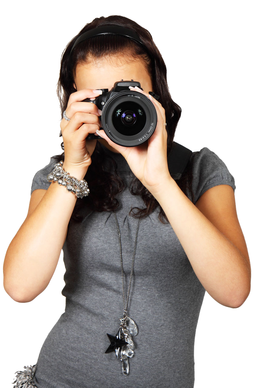 Female Photographer PNG Pic