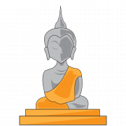 Gautama Buda Meditación PNG Foto