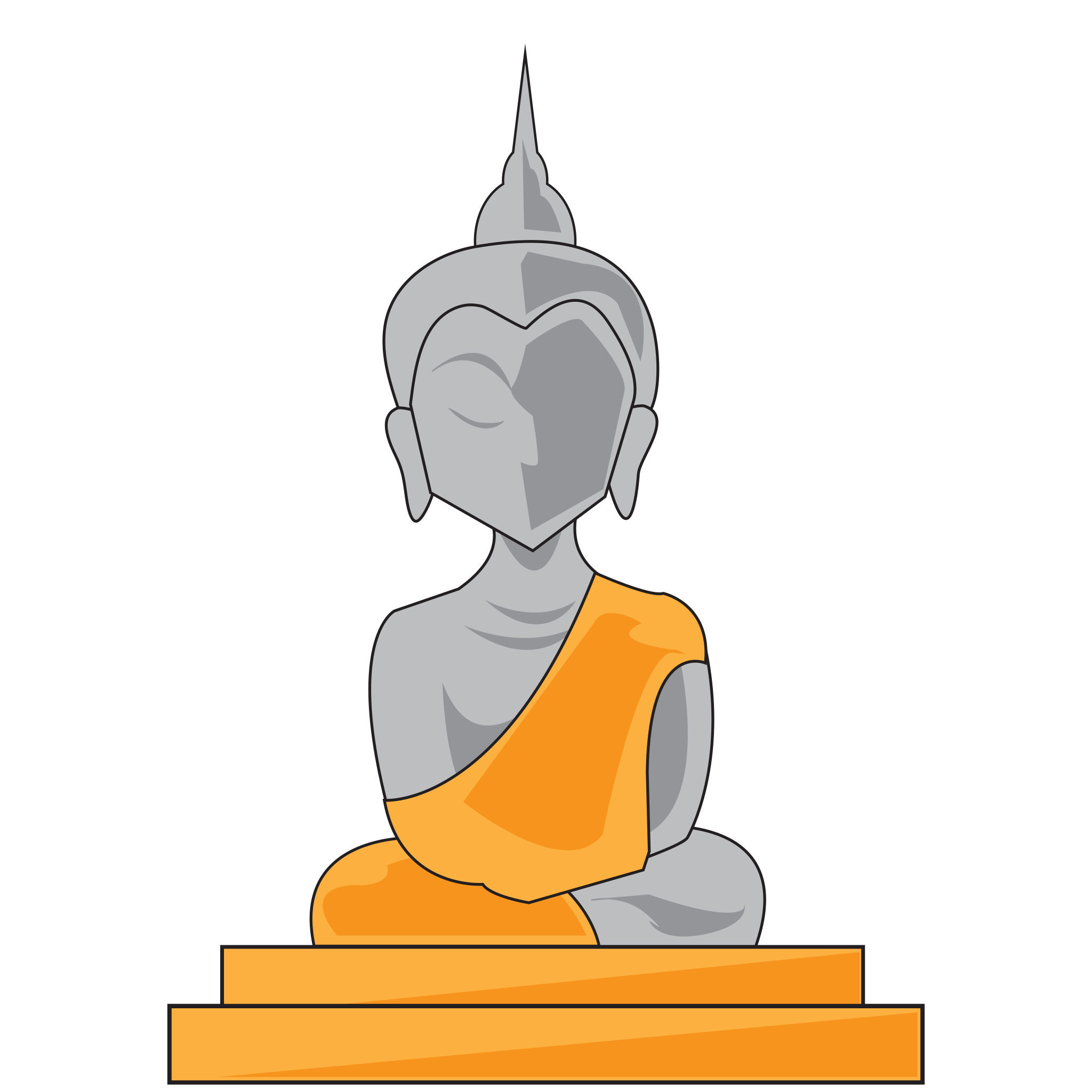 Gautama Buddha Meditation PNG Photo