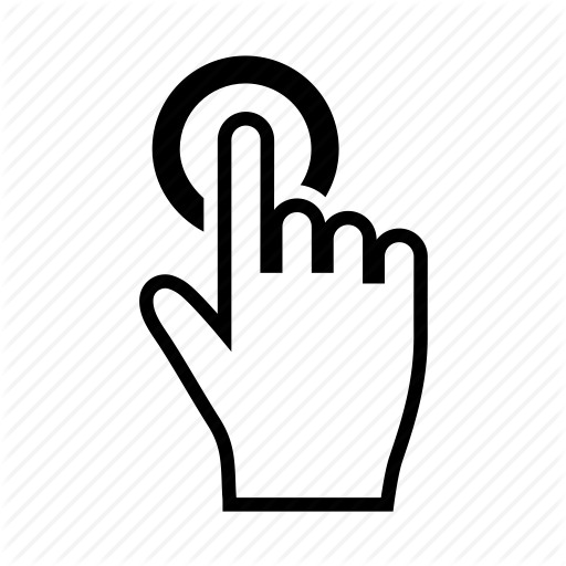 Gesture Click PNG Cutout